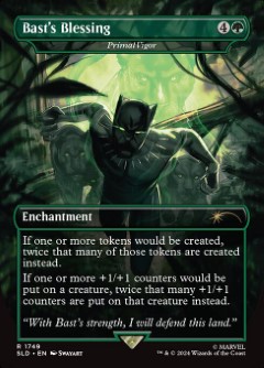 Primal Vigor - Bast's Blessing Secret Lair Drop - Marvel's Art